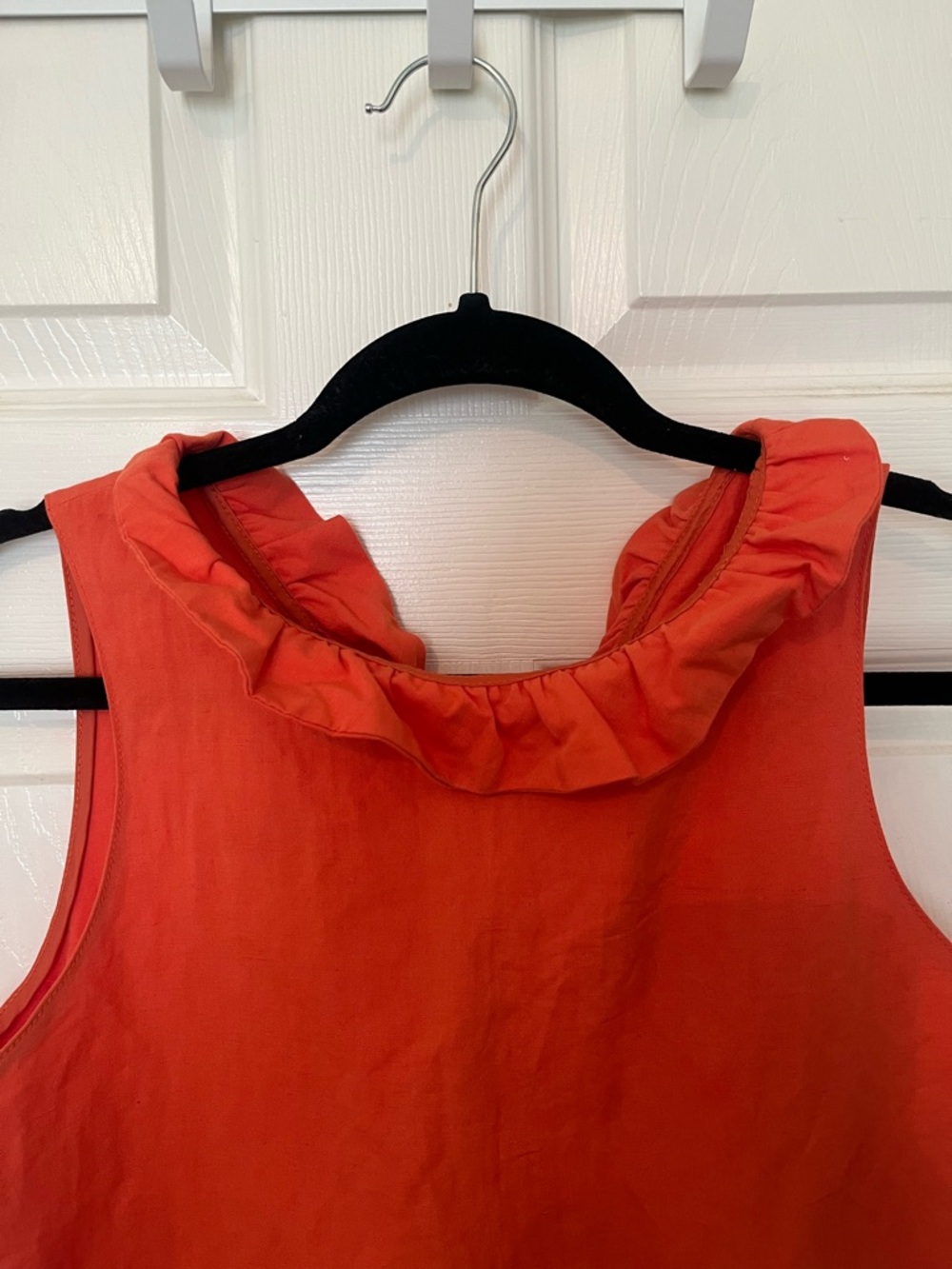 Tyler Boe Small Sleeveless Shift Dress - Vibrant Orange - Picture 2 of 5